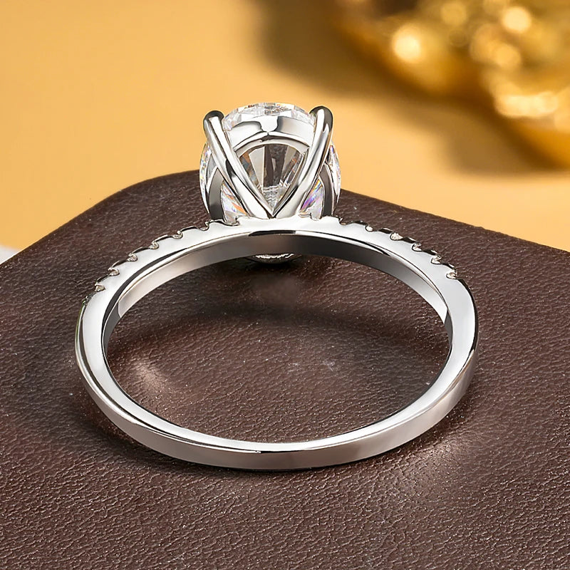 Brileon Timeless Oval Elegance Moissanite Ring - Brileon