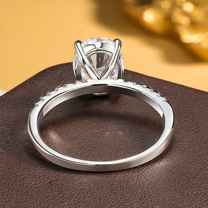 Brileon Timeless Oval Elegance Moissanite Ring - Brileon