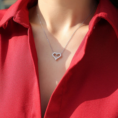 Brileon Celestia™ Heart Moissanite Pendant – A Sparkle of Love - Brileon