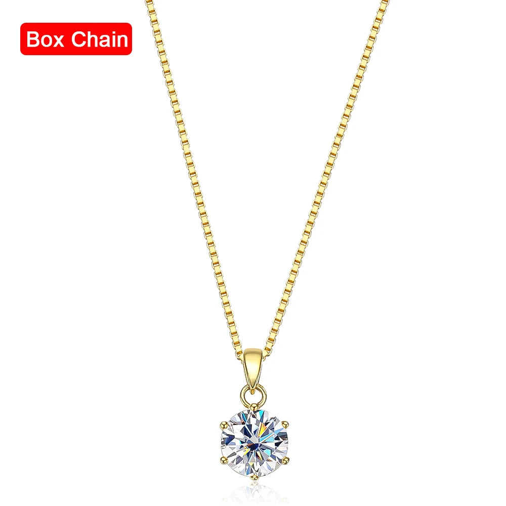 Brileon Serené Moissanite Pendant Necklace - Brileon