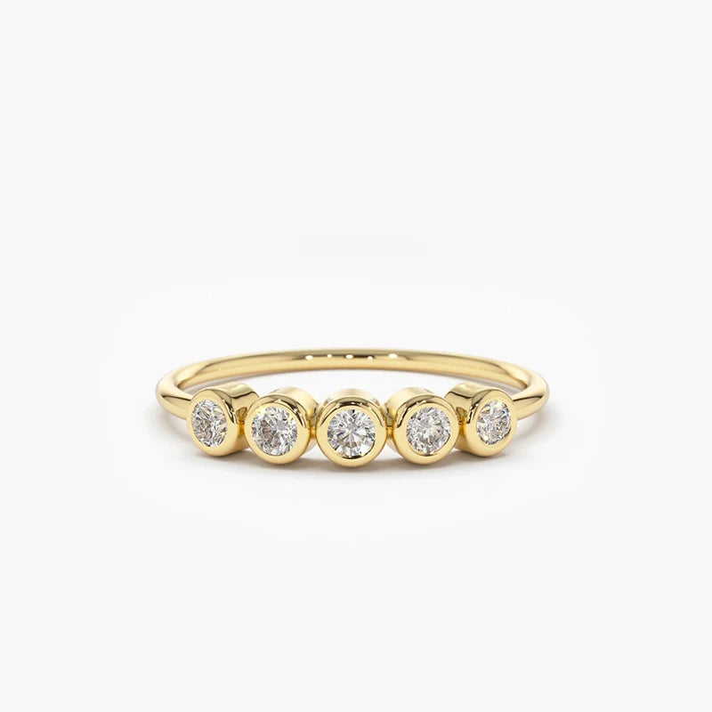 Brileon Eternal Five Moissanite Ring - Brileon