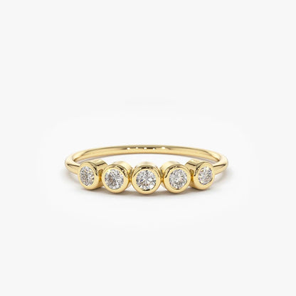 Brileon Eternal Five Moissanite Ring - Brileon