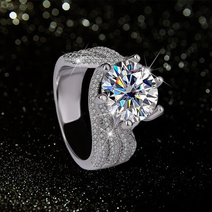 Brileon Trumium Luxury Moissanite Ring – 3CT & 5CT - Brileon