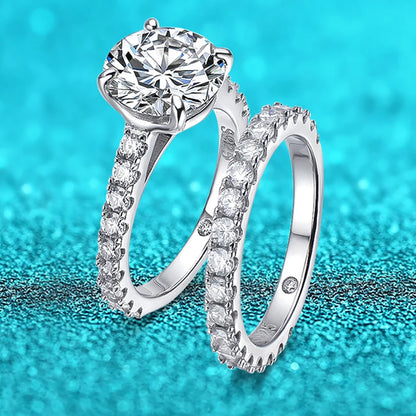 Brileon Eternal Sparkle Collection Moissanite Rings (Sold Individually or as a Set) - Brileon