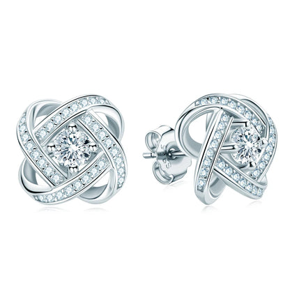 Brileon Vivienne Moissanite Flower Studs - Brileon
