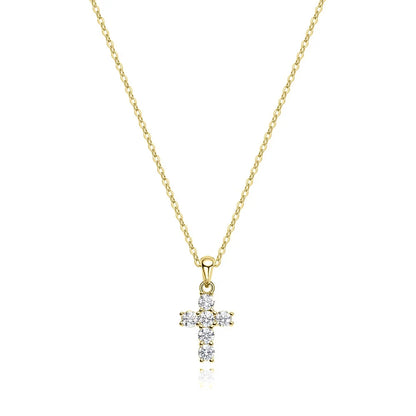Brileon Althessa Moissanite Cross Pendant - Brileon