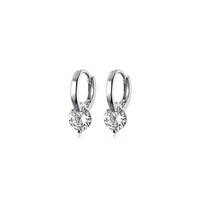 Brileon Solara Solitaire Hoops - Brileon
