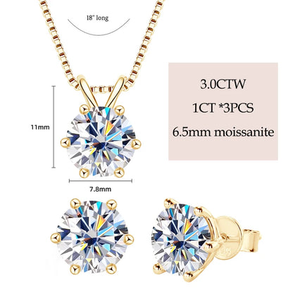 Brileon Luxe Solstice Moissanite Jewelry Set - Brileon