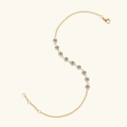 Brileon Éclessa 3mm Moissanite Bubble Bracelet - Brileon