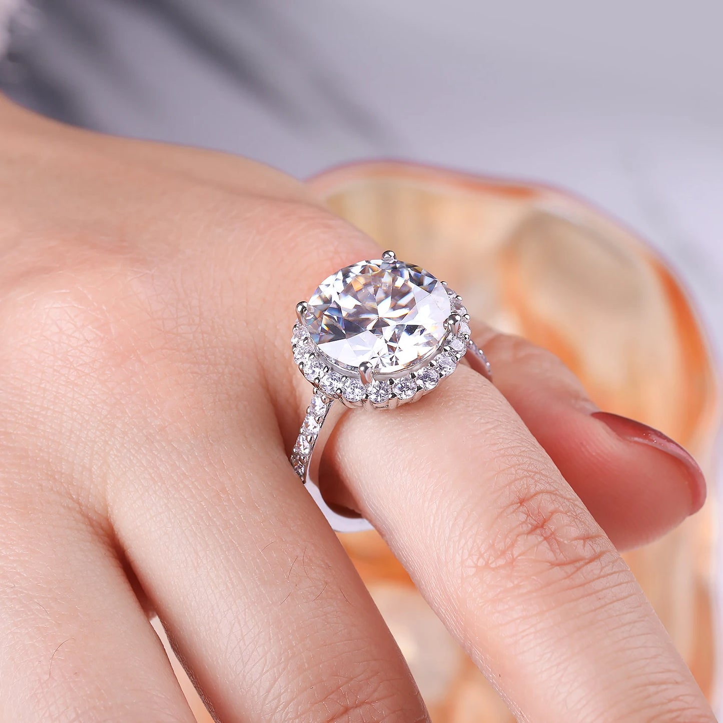 Brileon Imperia 10CT Moissanite Ring - Brileon