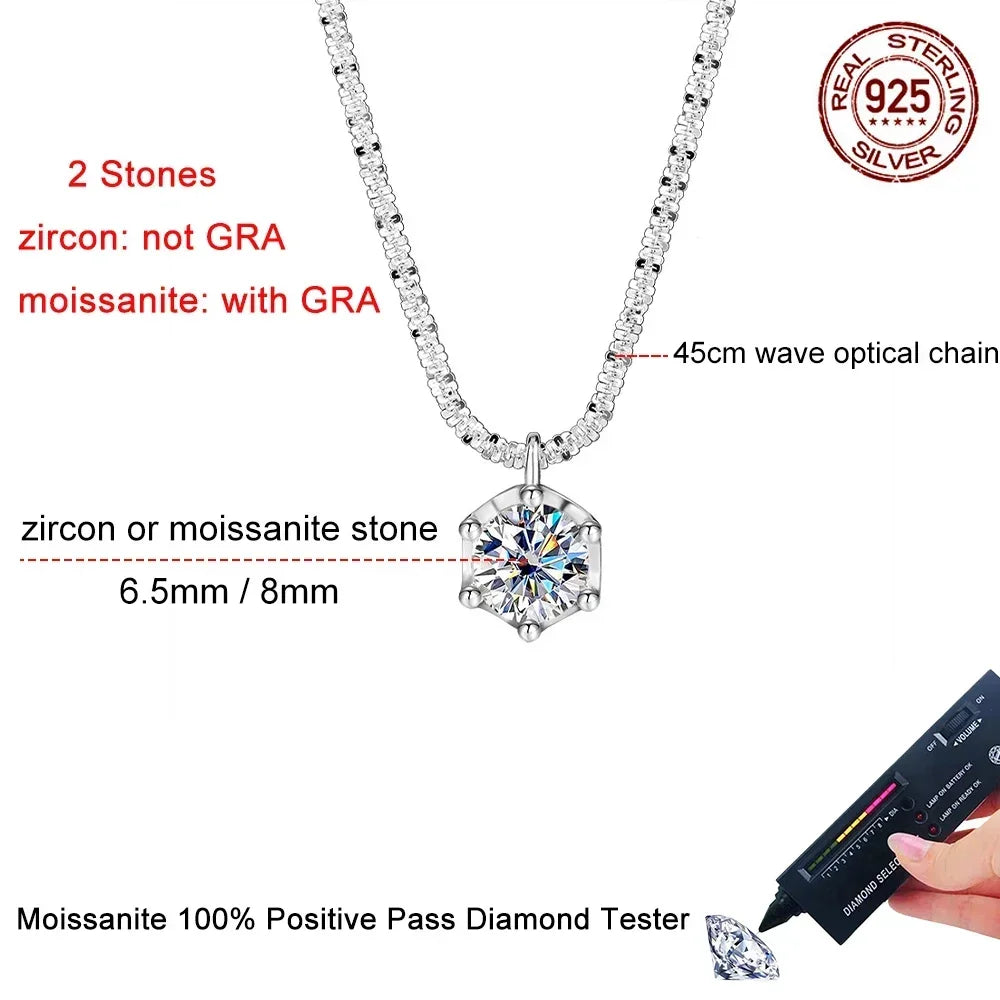 Brileon Royal Glow Moissanite Crown Necklace ✨👑 - Brileon