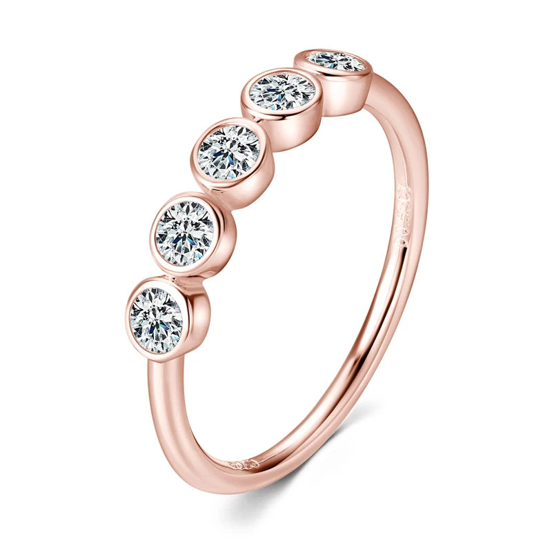 Brileon Eternal Five Moissanite Ring - Brileon