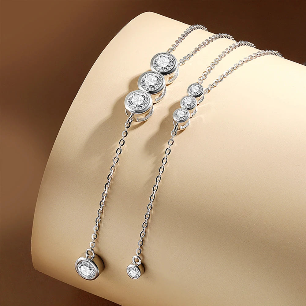Brileon Élyselle Moissanite Bubble Necklace - Brileon