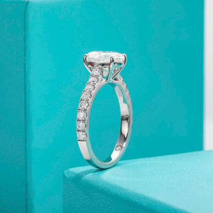 Brileon Radiance 2CT Oval Moissanite Engagement Ring – Timeless Elegance ✨ - Brileon