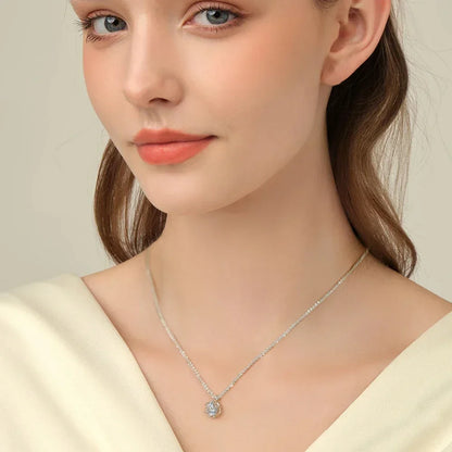 Brileon Royal Glow Moissanite Crown Necklace ✨👑 - Brileon