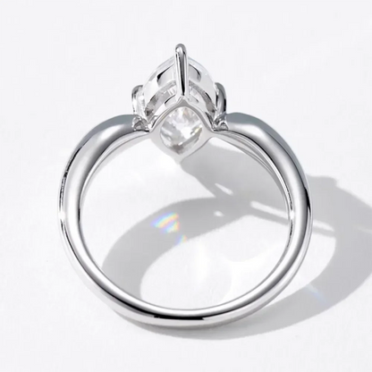 Brileon Marquessia 1–3CT Moissanite Solitaire Ring - Brileon
