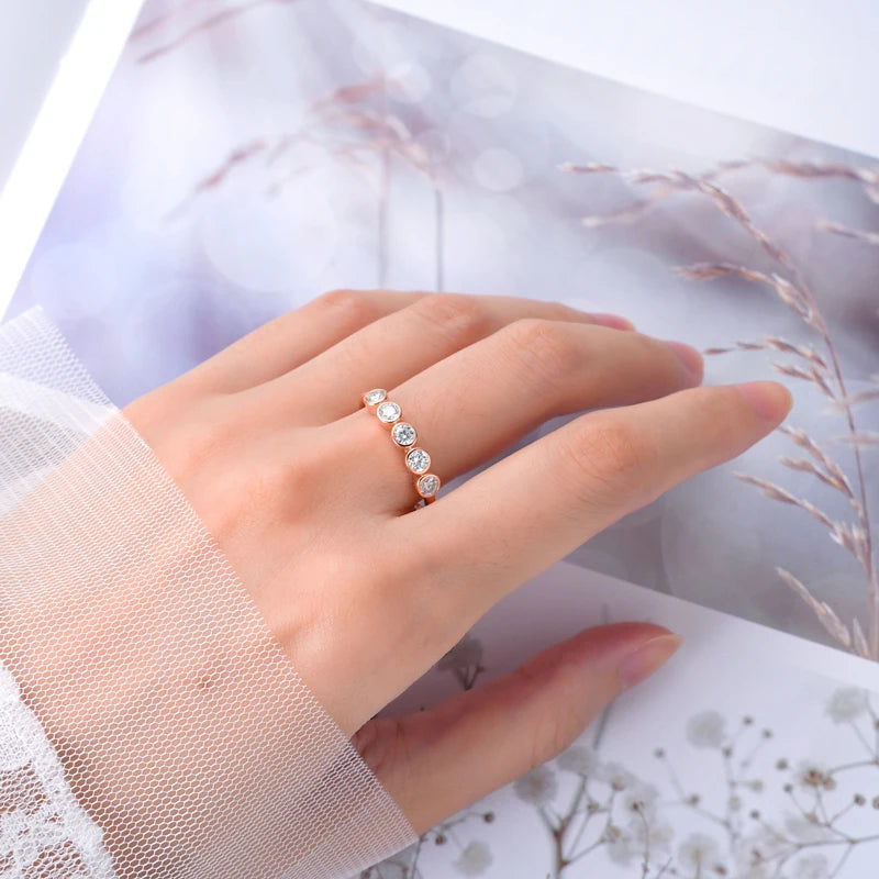 Brileon Eternal Five Moissanite Ring - Brileon