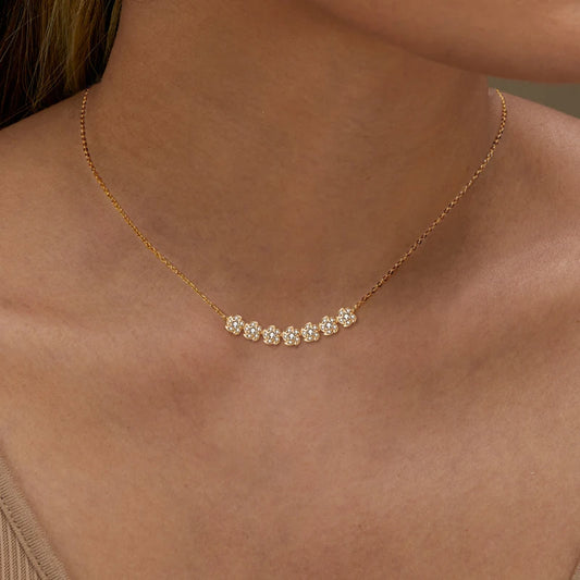 Brileon Gerbera Bloom Moissanite Necklace ✨ - Brileon