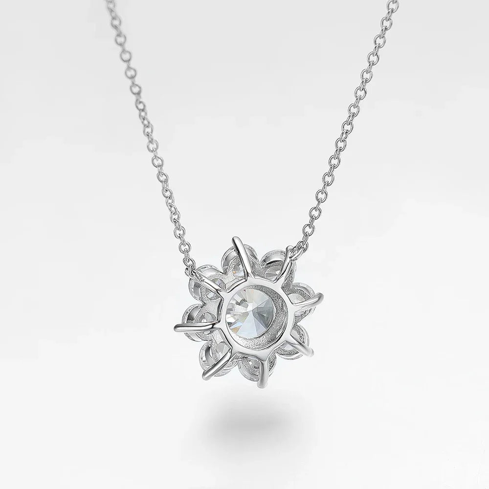 Brileon SunBliss Moissanite Jewelry – Necklace, Earrings, or Complete Set - Brileon