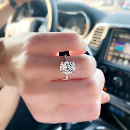 Brileon Timeless Oval Elegance Moissanite Ring - Brileon