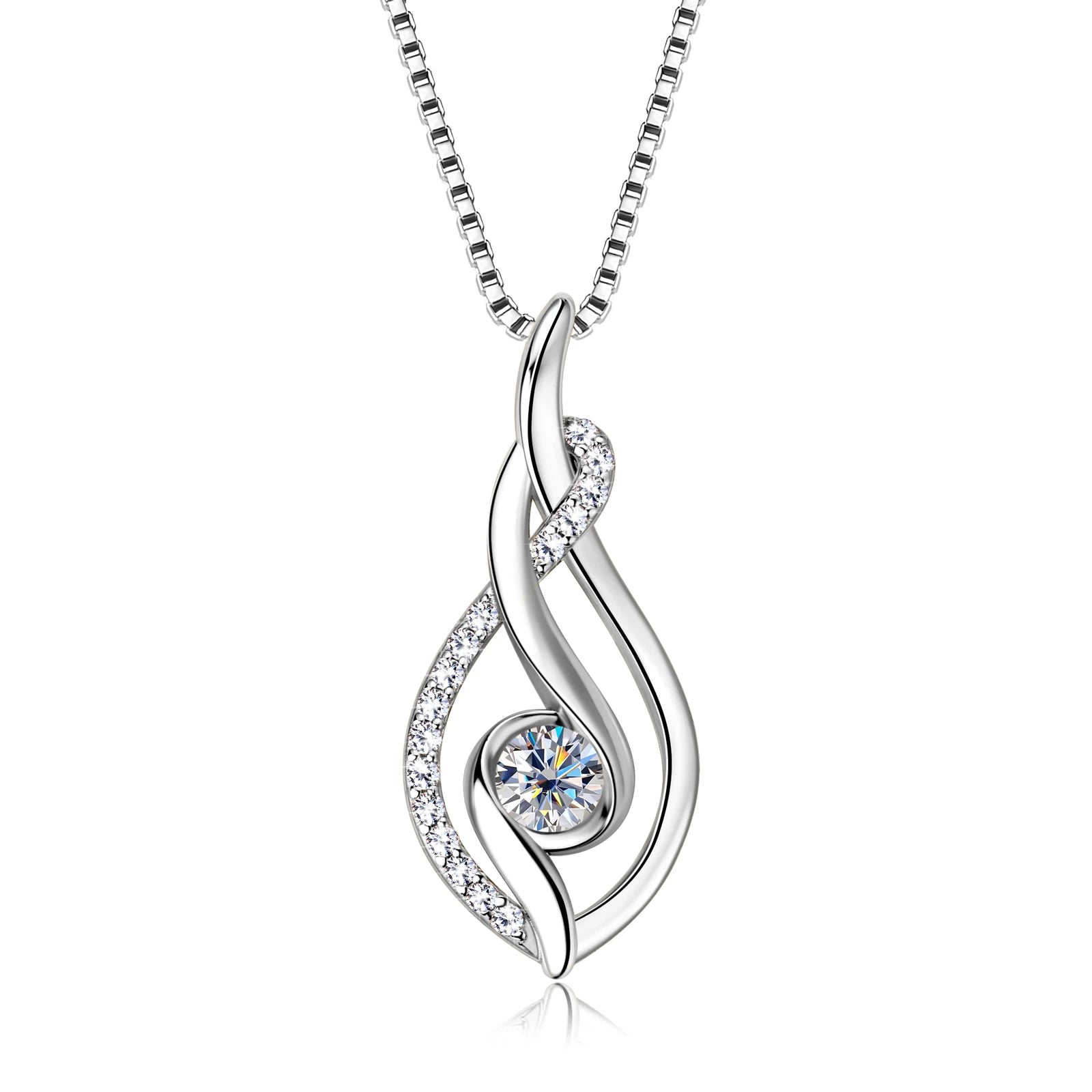 Brileon EternaTwist Moissanite Necklace - Brileon