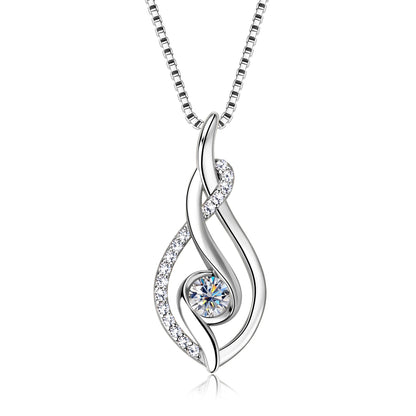 Brileon EternaTwist Moissanite Necklace - Brileon