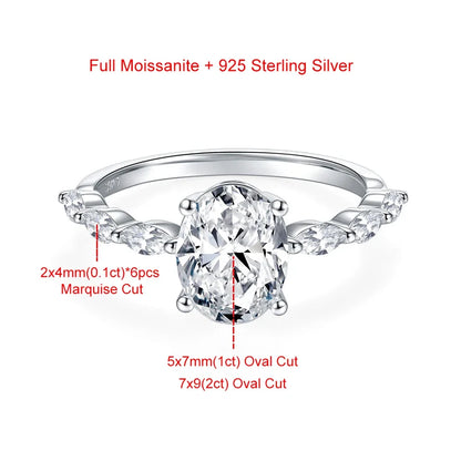 Brileon Astrielle Oval Moissanite Ring - Brileon