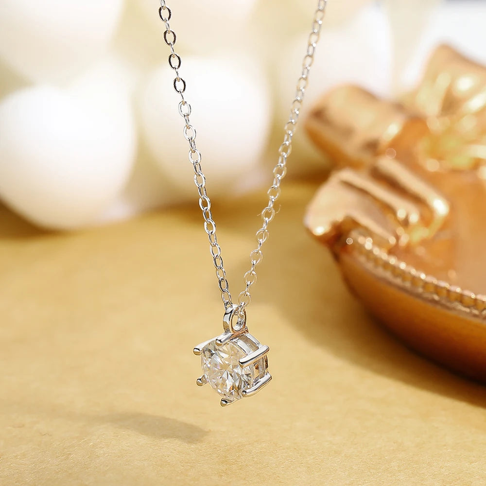 Brileon Serené Moissanite Pendant Necklace - Brileon