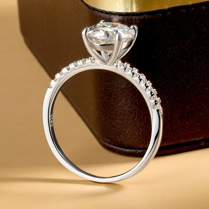 Brileon Timeless Oval Elegance Moissanite Ring - Brileon