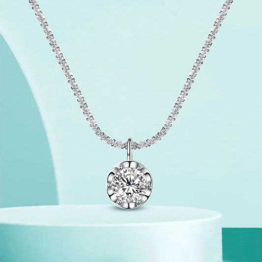 Brileon Royal Glow Moissanite Crown Necklace ✨👑 - Brileon
