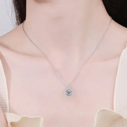 Brileon Améline Moissanite Pendant Necklace - Brileon