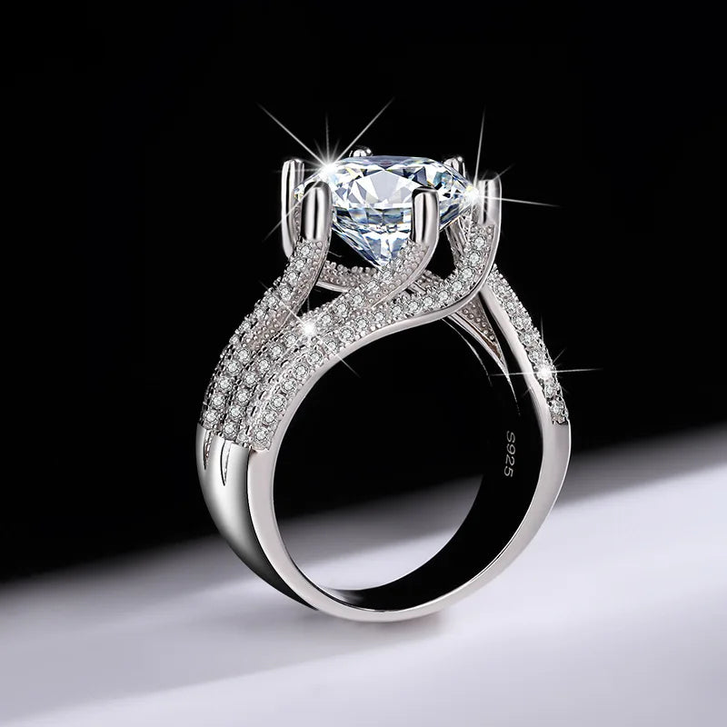 Brileon Trumium Luxury Moissanite Ring – 3CT & 5CT - Brileon
