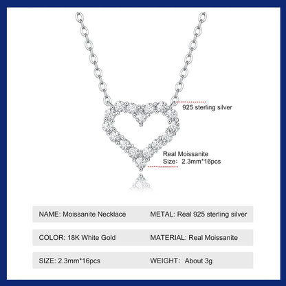 Brileon Celestia™ Heart Moissanite Pendant – A Sparkle of Love - Brileon