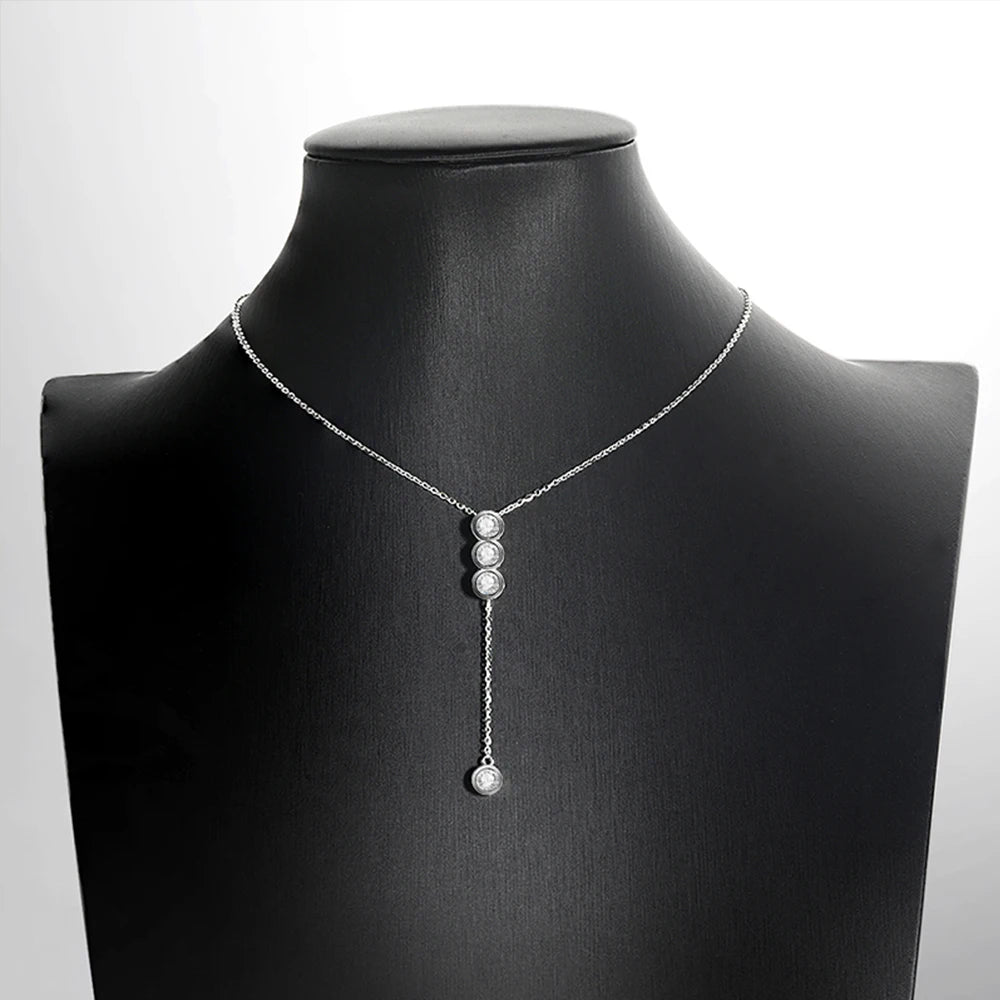 Brileon Élyselle Moissanite Bubble Necklace - Brileon