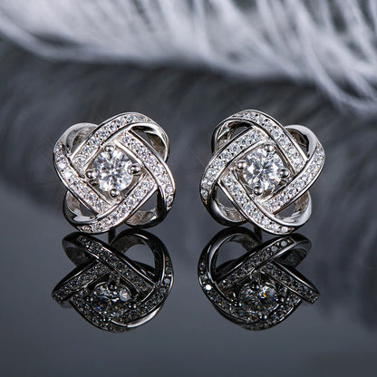 Brileon Vivienne Moissanite Flower Studs - Brileon