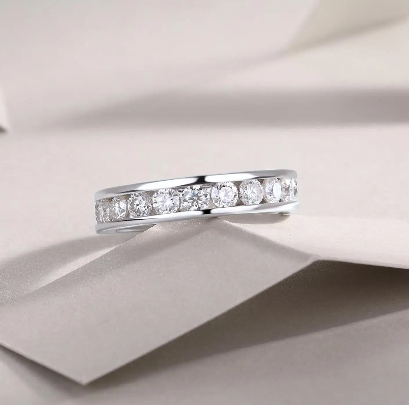 Brileon Luxe Moissanite Engagement & Wedding Band - Brileon