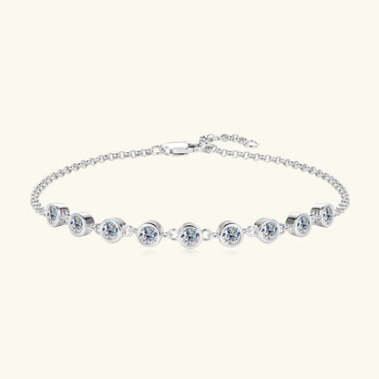 Brileon Éclessa 3mm Moissanite Bubble Bracelet - Brileon