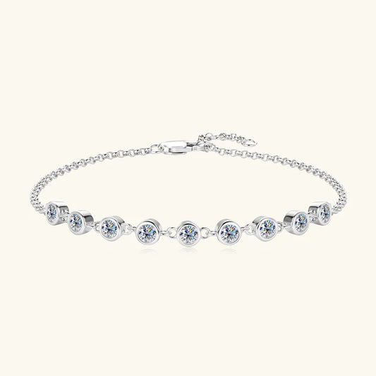 Brileon Éclessa 3mm Moissanite Bubble Bracelet - Brileon