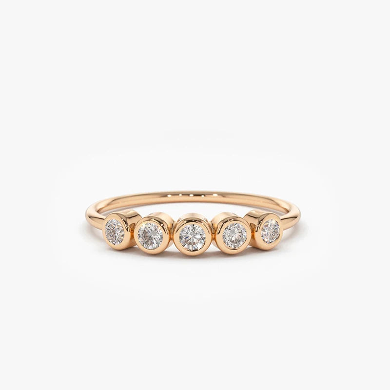 Brileon Eternal Five Moissanite Ring - Brileon