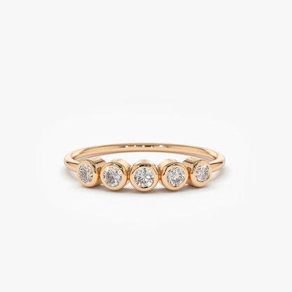 Brileon Eternal Five Moissanite Ring - Brileon