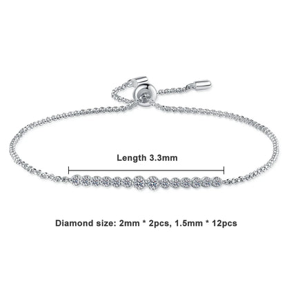 Brileon LuxeVVS 0.24ct Moissanite Tennis Bracelet - Brileon