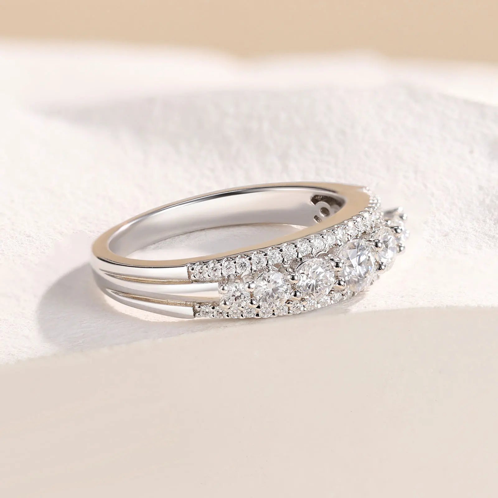 Brileon Eternara Moissanite Eternity Band - Brileon