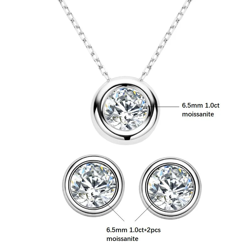 Brileon Radiance 3CT Moissanite Jewelry Set - Brileon
