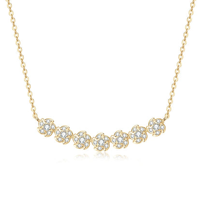 Brileon Gerbera Bloom Moissanite Necklace ✨ - Brileon