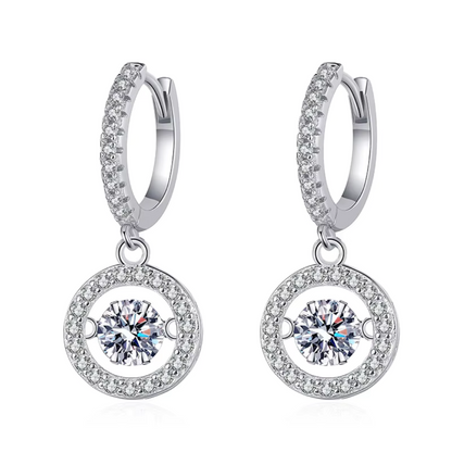 Brileon Vivessa Moissanite Drop Earrings - Brileon
