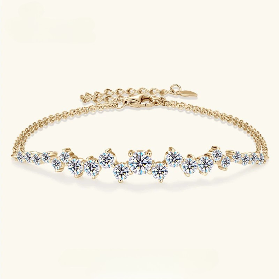 Brileon Veloura Double Chain Bracelet