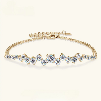 Brileon Veloura Double Chain Bracelet