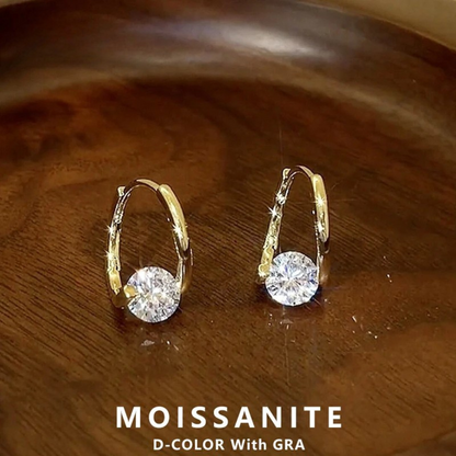Brileon Éclissa Moissanite Huggies