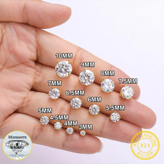 Brileon Noirette Moissanite Studs