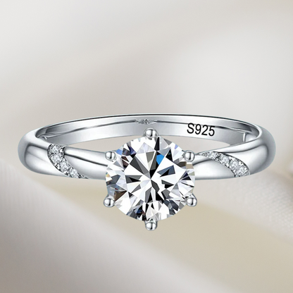 Brileon Valenique Moissanite Ring